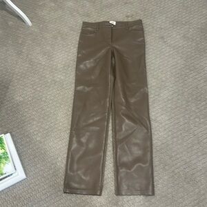 Aritzia leather jeans